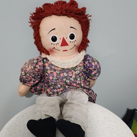 Raggedy Ann Other - Rare Raggedy Ann Doll With Pully